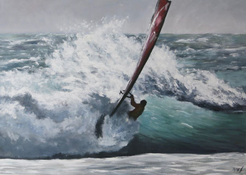 windsurfer - exposition je fais mon plus beau regard